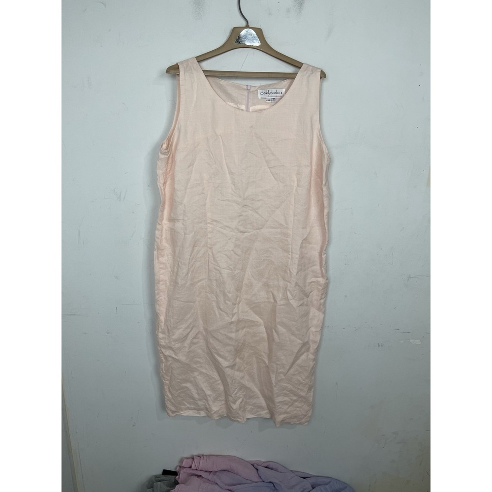 Donna Vinci Womens Dress 20 Pink Pastel Preppy Wedding Guest Mother Bride Luxury
